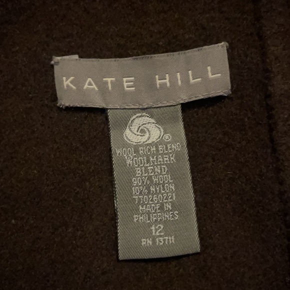 Kate Hill Women’s Size 12 Camel Wool Skirt - Picture 5 of 9